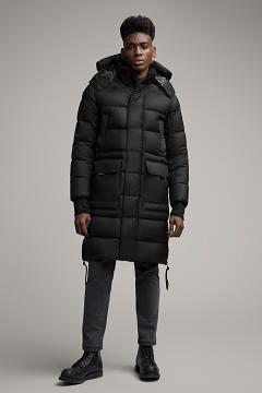 Chamarras Canada Goose Hombre Mexico - Warwick Abrigos Black Label Negros PX3281509